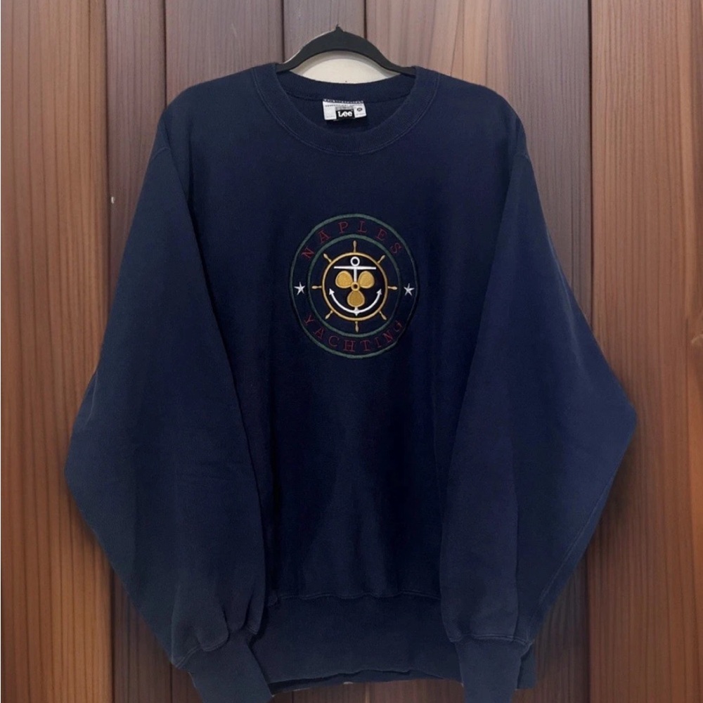Lee Navy Crewneck Men's Sweater